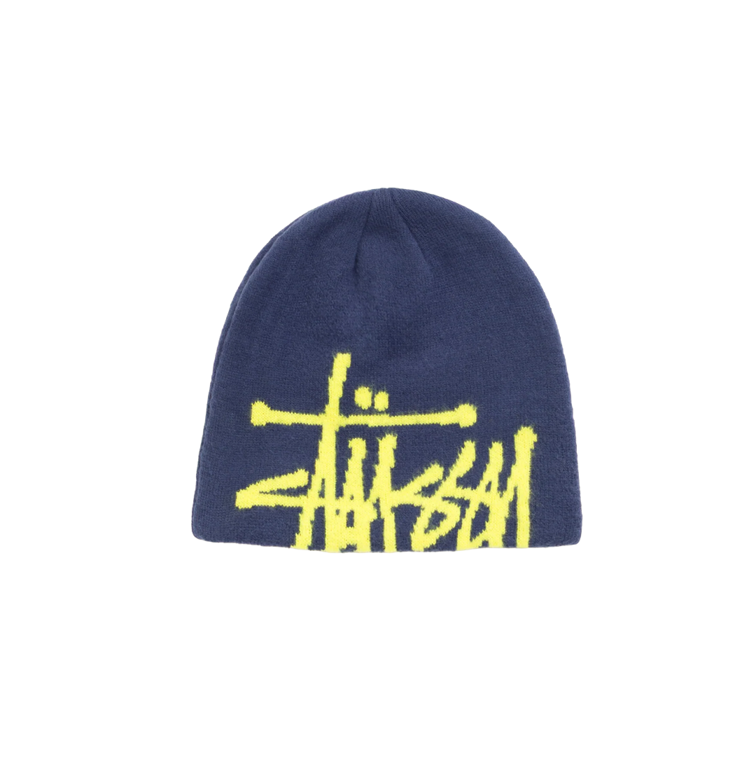 Brushed Out Basic Skullcap Navy