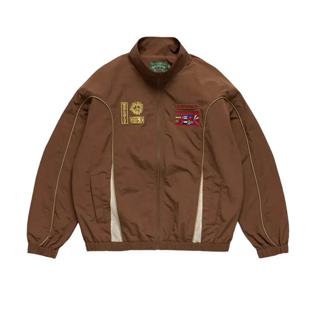 Diaspora Flag Brown Track Jacket