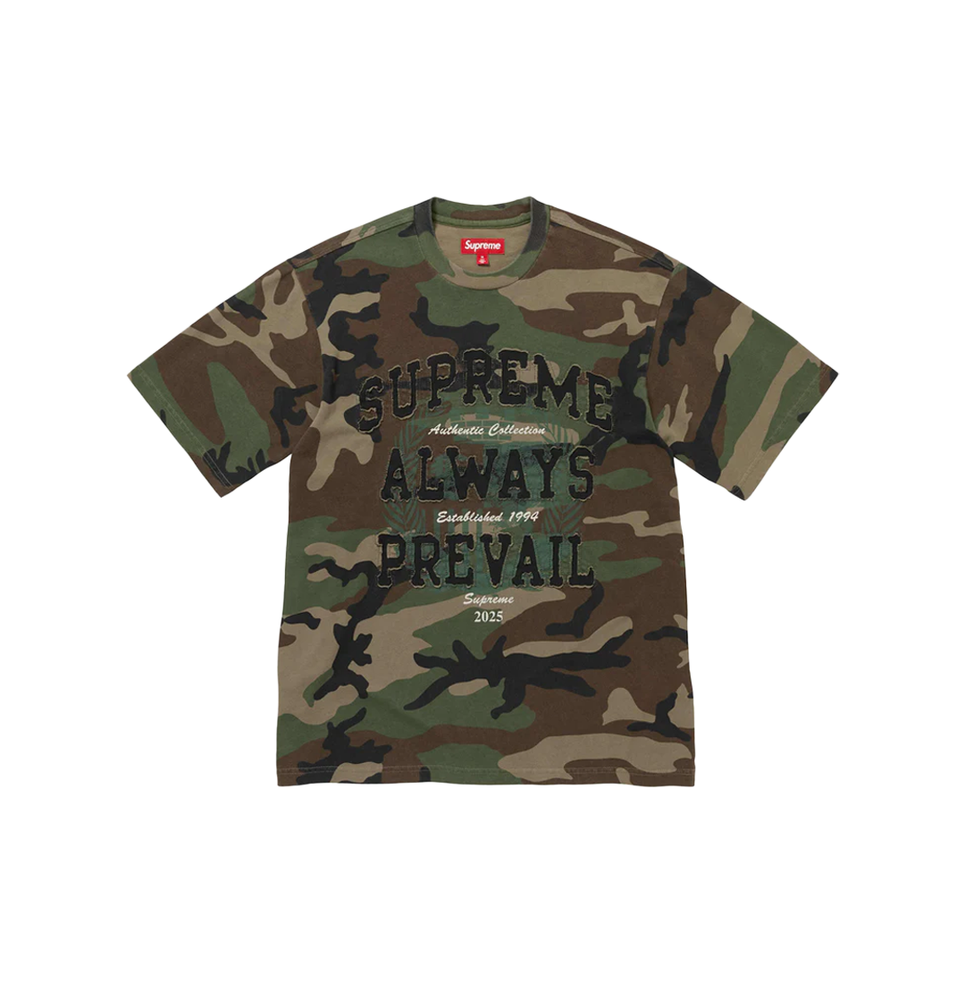 Always Prevail S/S Woodland Camo Top