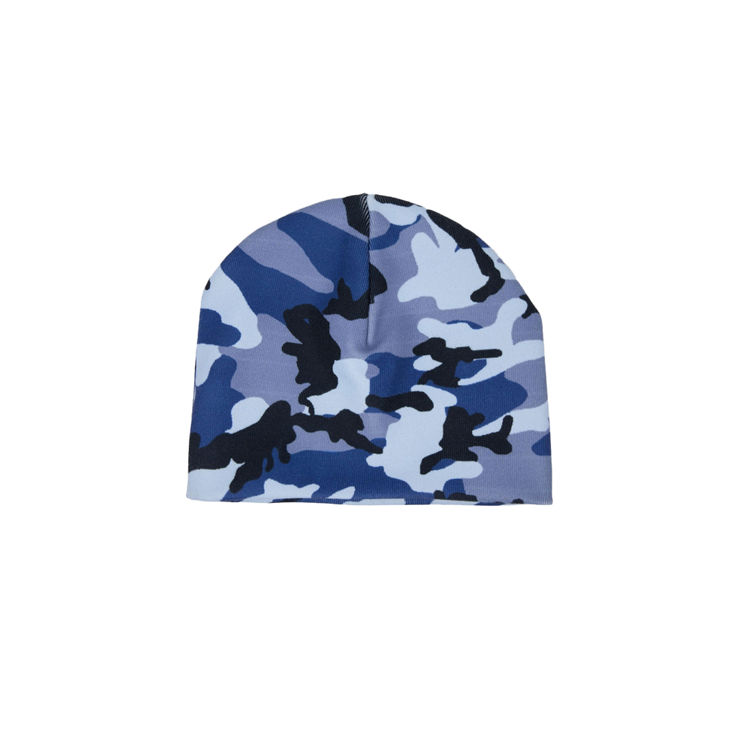 Camo Beanie - Blue