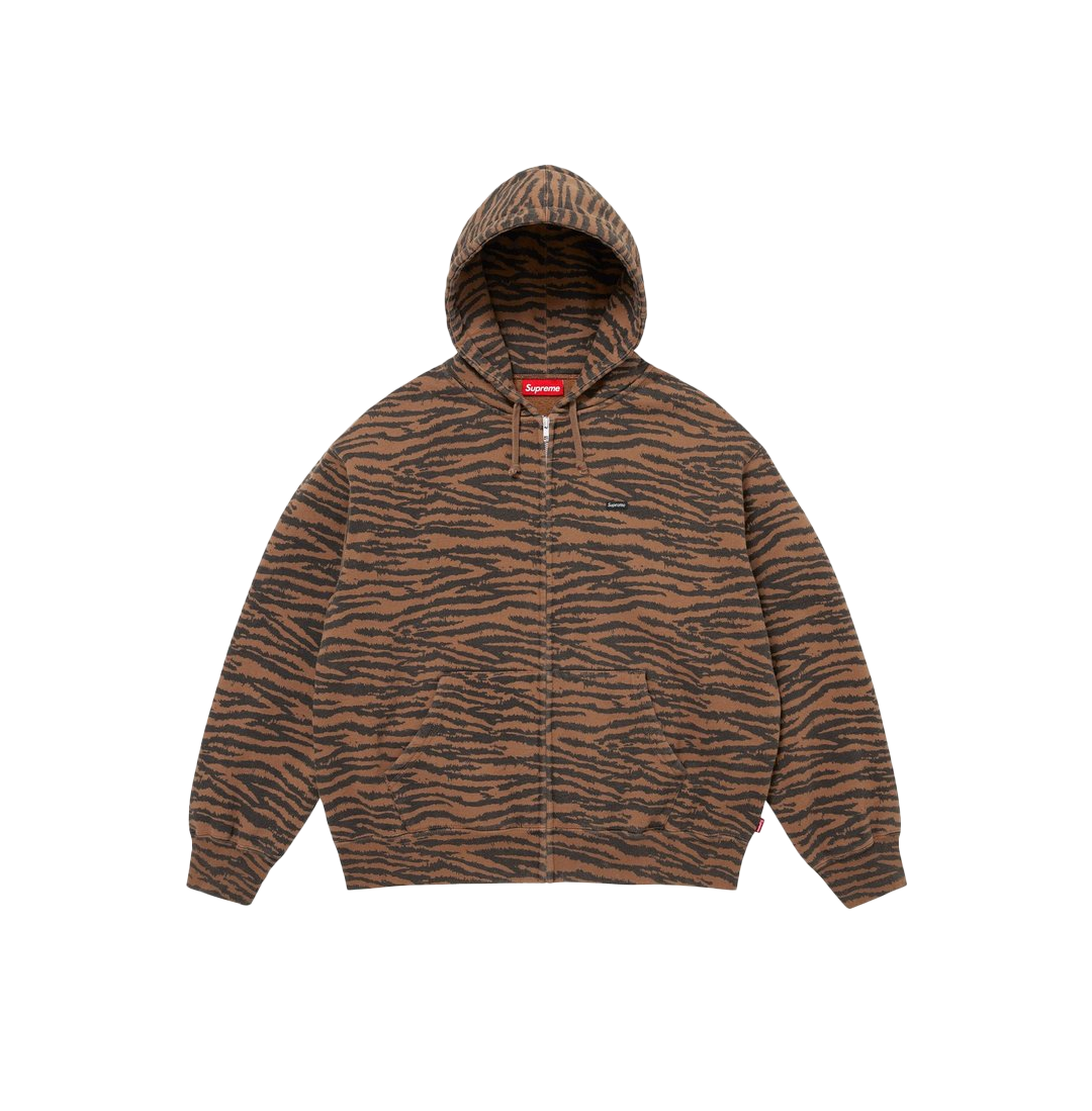 Small Box Zip Up Hooded Sweatshirt