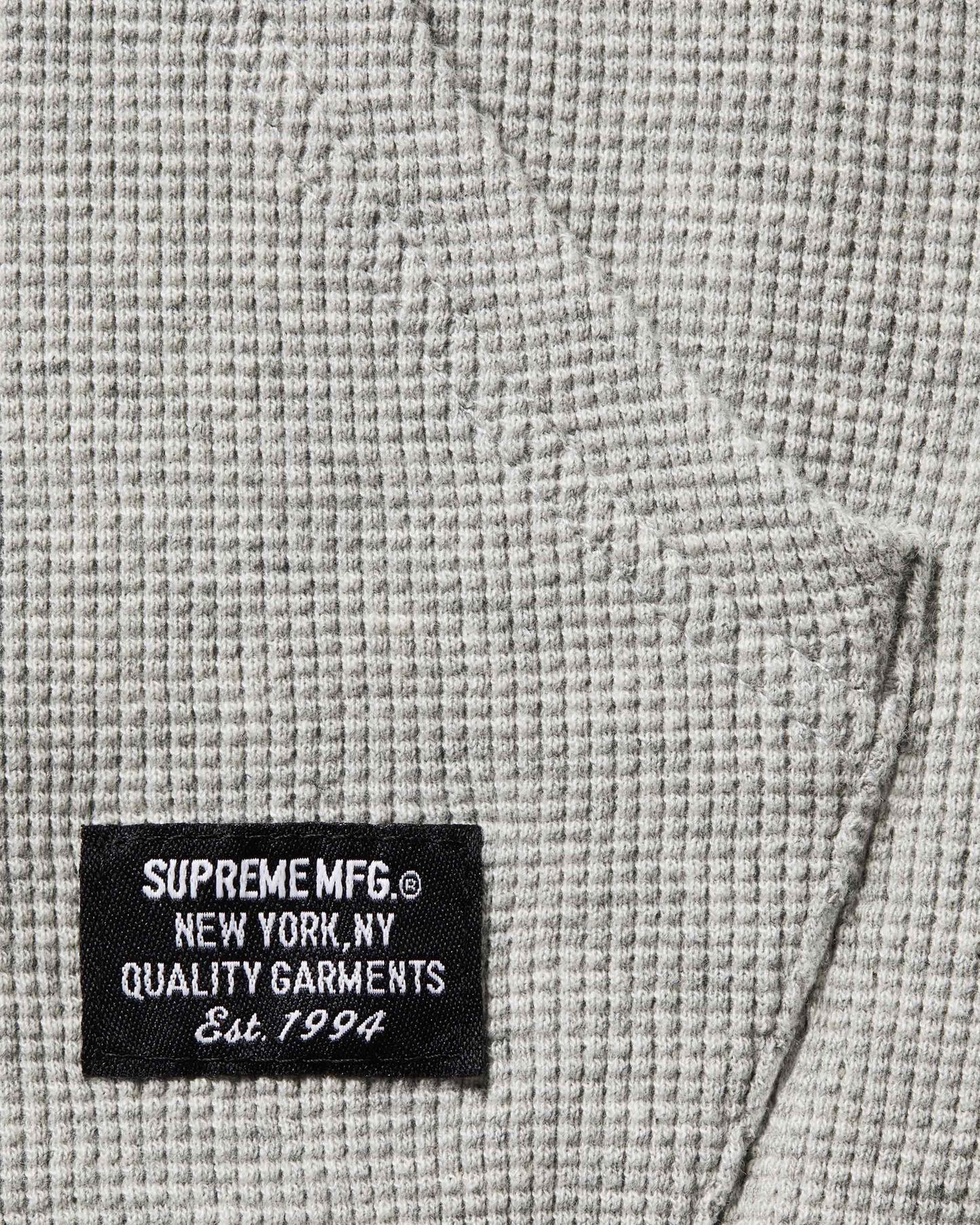 Hooded zip up thermal heather grey