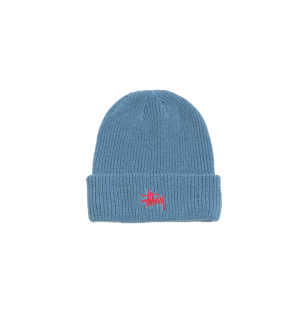 Basic Stussy Cuff Beanie Slate Blue