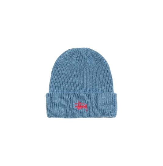Basic Stussy Cuff Beanie Slate Blue