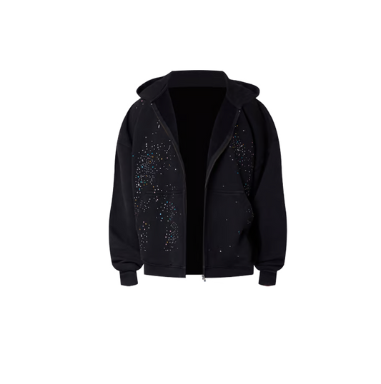 Crystal Hoodie Washed Black