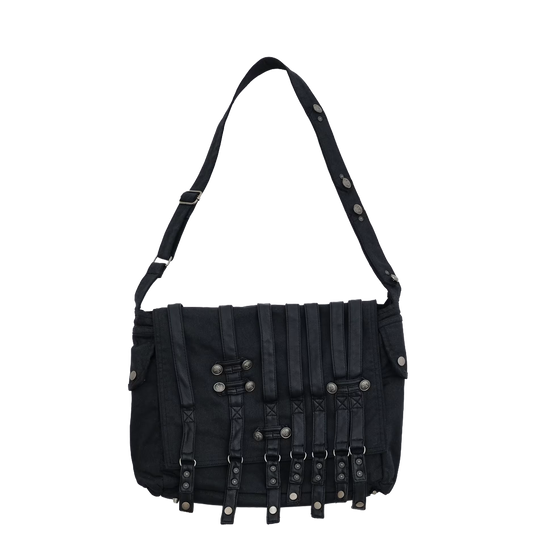 Drummer Coated Denim Satchel Bag