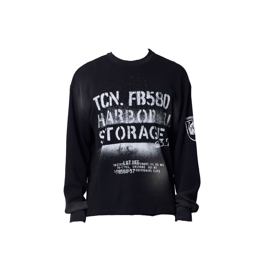 Military Thermal Long Slevee Tee  Black 