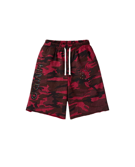 HMDD Red Camo Chimstone  Sweat Short