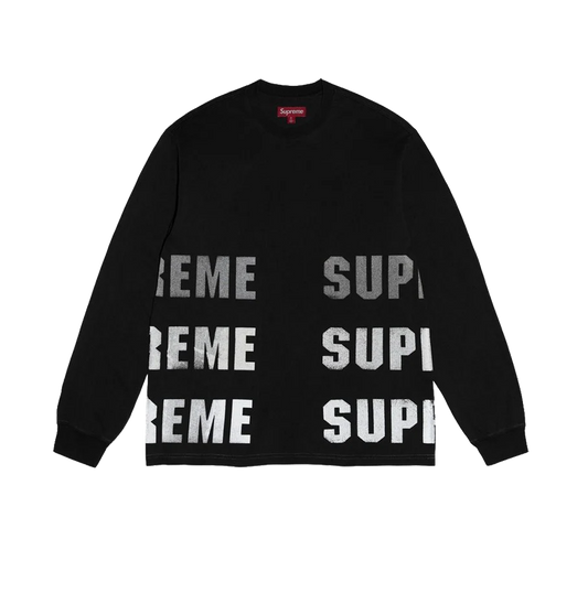 Black Reflective L/S Top