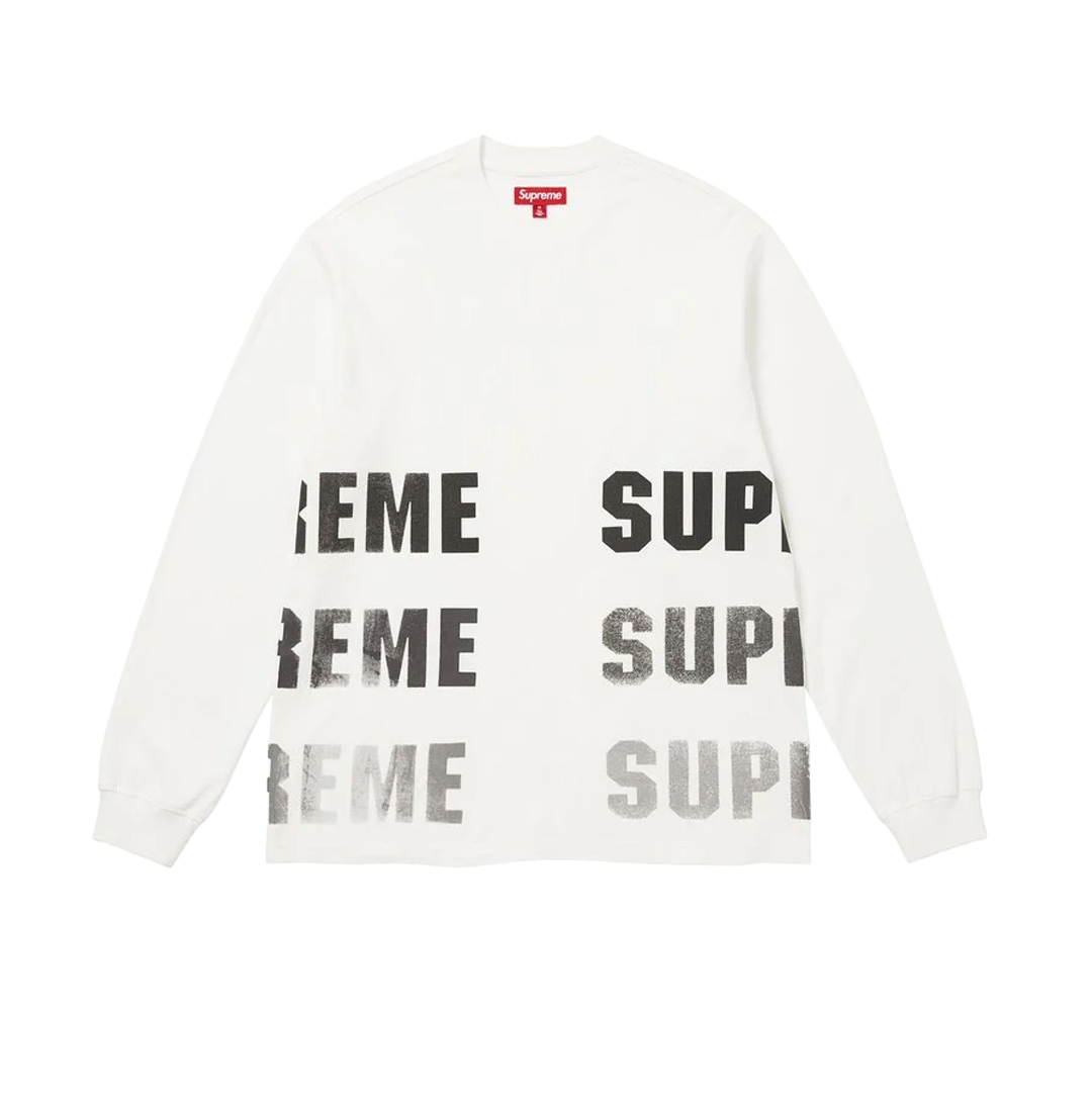Reflective L/S White Top