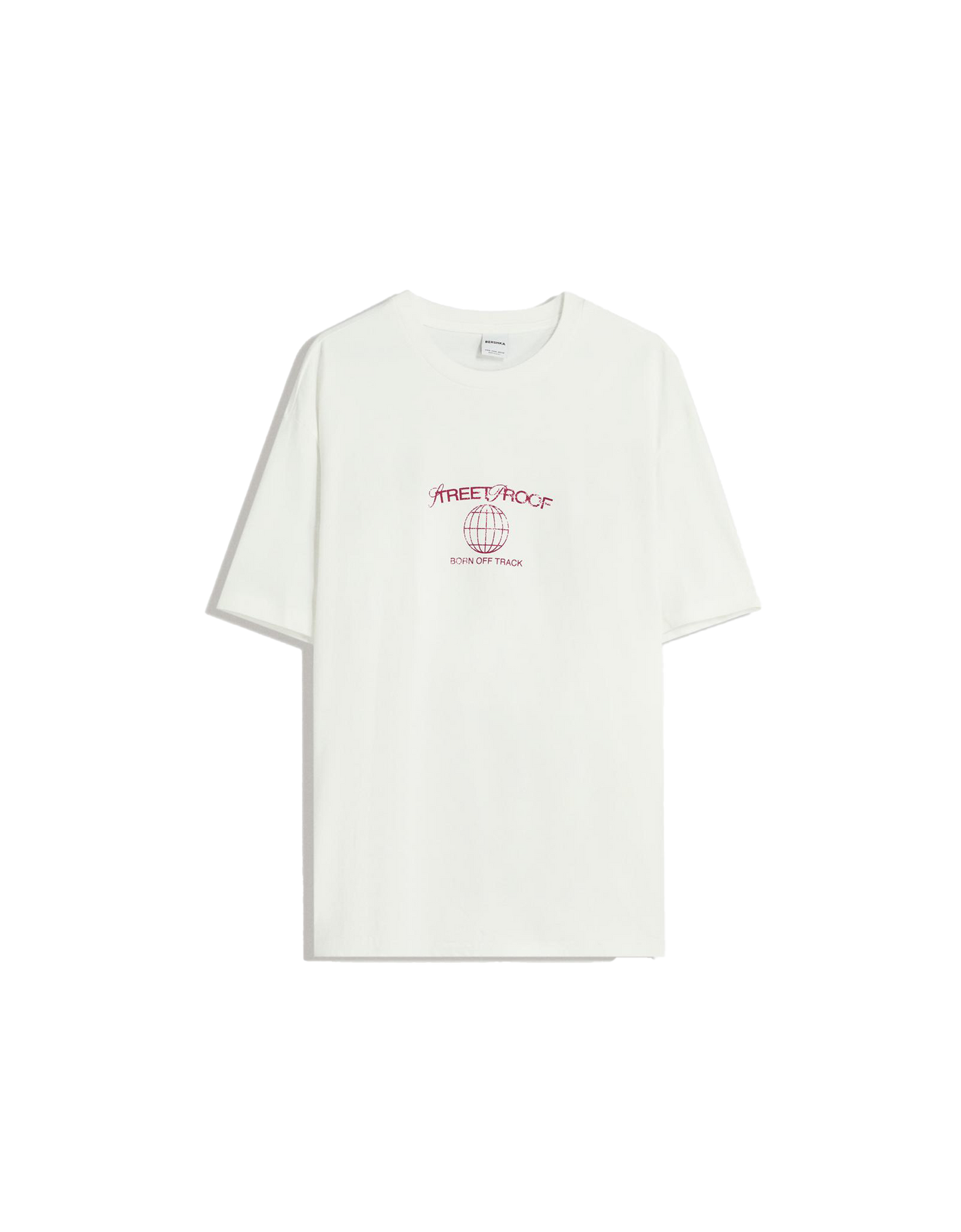 Bershka Short sleeve T shirt with print 'StreetProof'