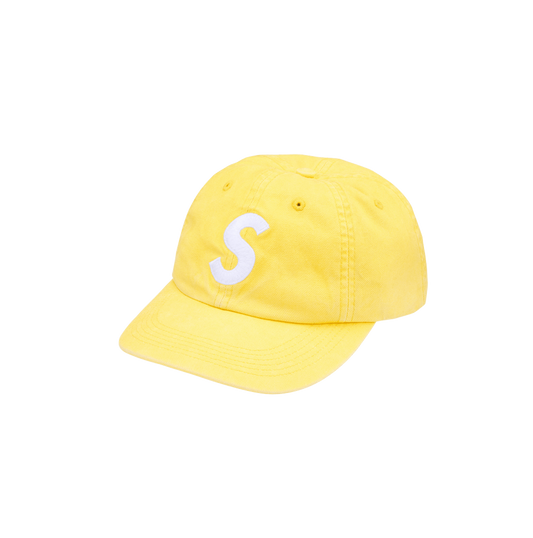 Washed Canvas S Logo 6-Panel Yellow