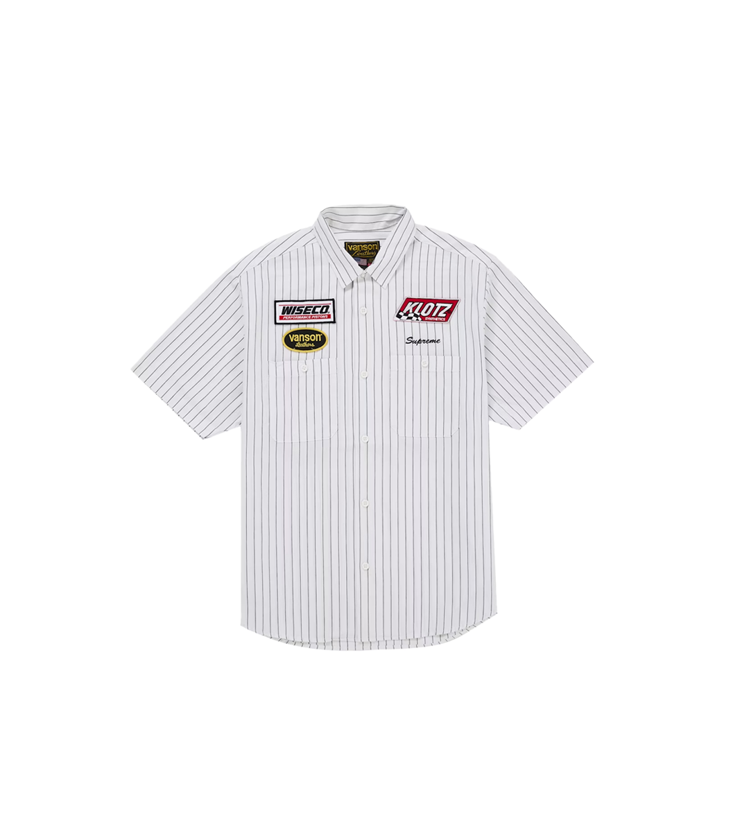 Supreme Vanson Leathers S/S Work Stripe Shirt