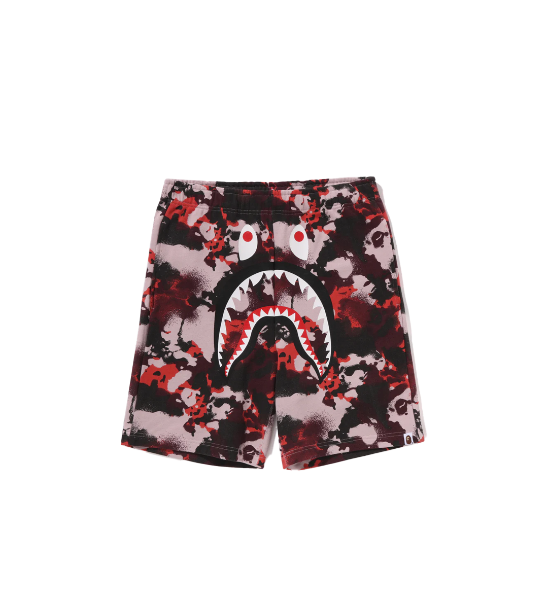 BAPE Map Camo Regular Fit Shark Sweat Shorts
