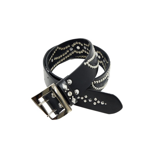 Vintage Python Belt - Black