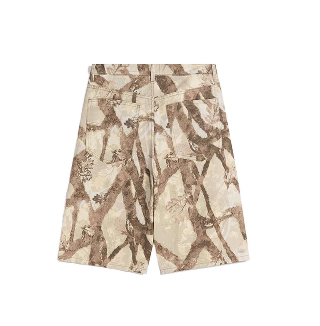 Bershka Baggy printed bermuda shorts