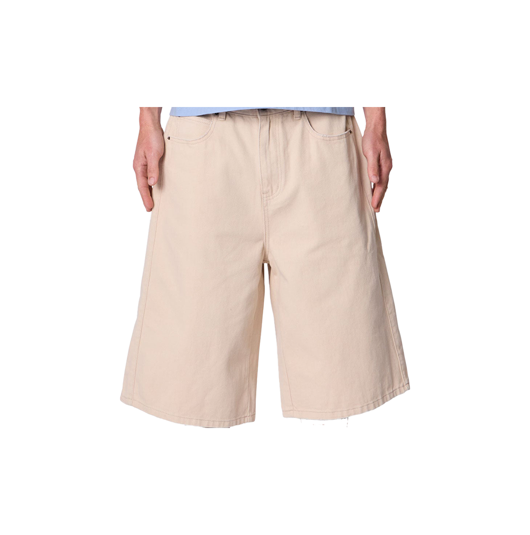 Ultra Baggy Paneled Chino Shorts  Khaki 