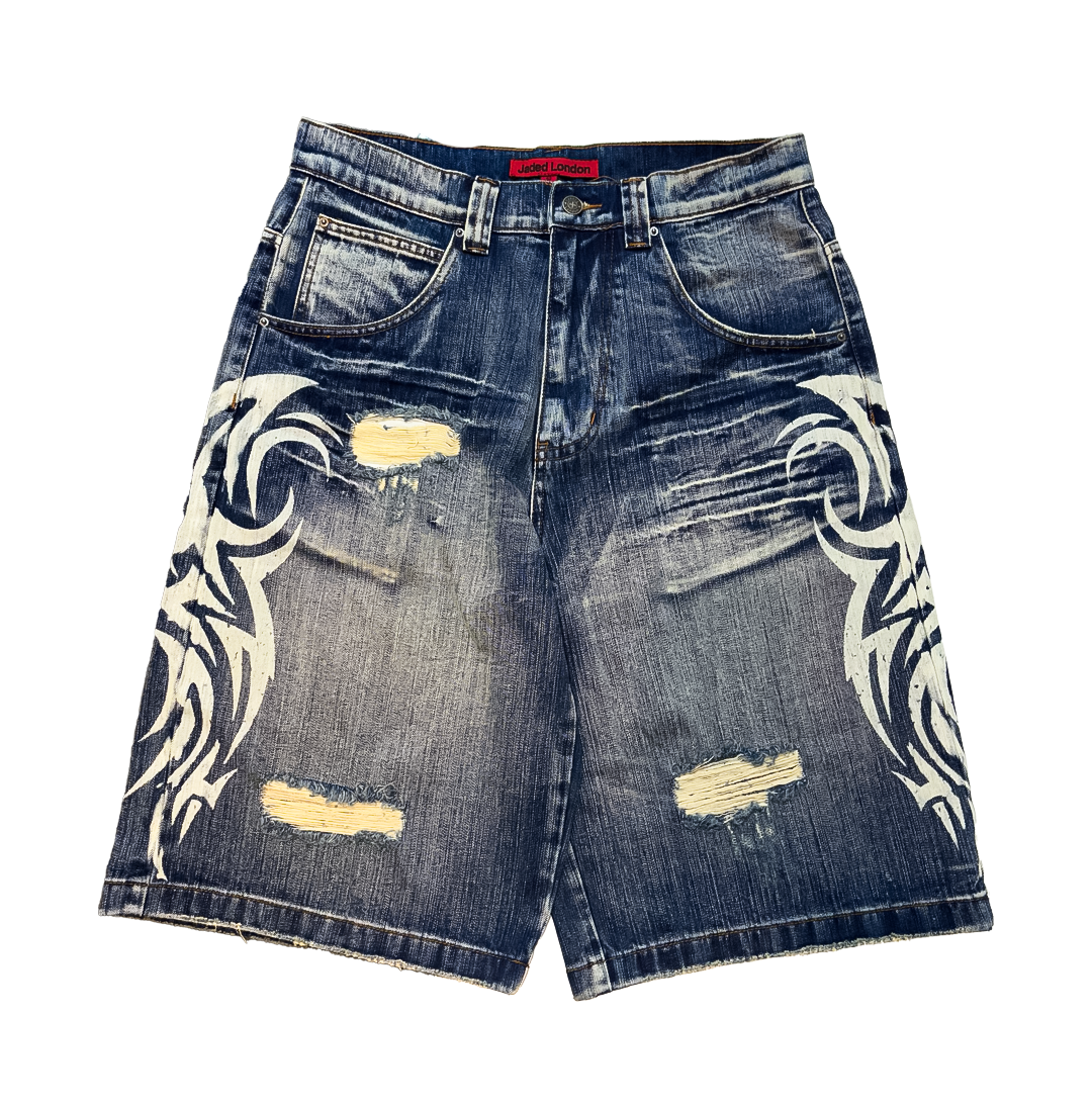 Light Wash Blade Colossus Jorts