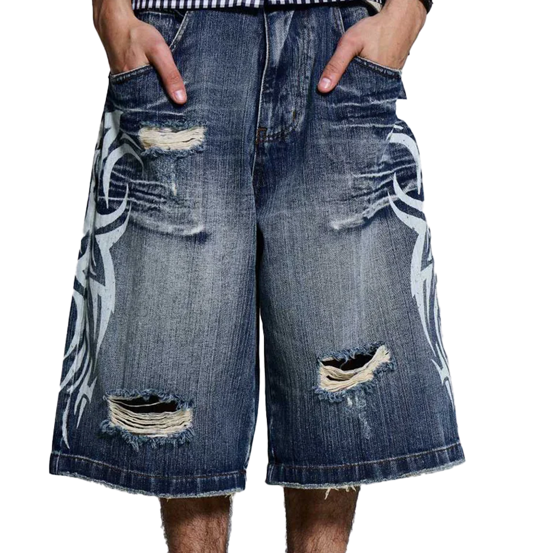 Light Wash Blade Colossus Jorts