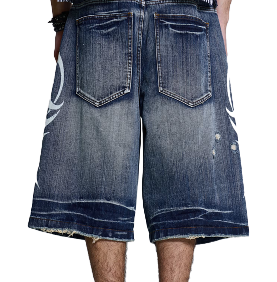 Light Wash Blade Colossus Jorts