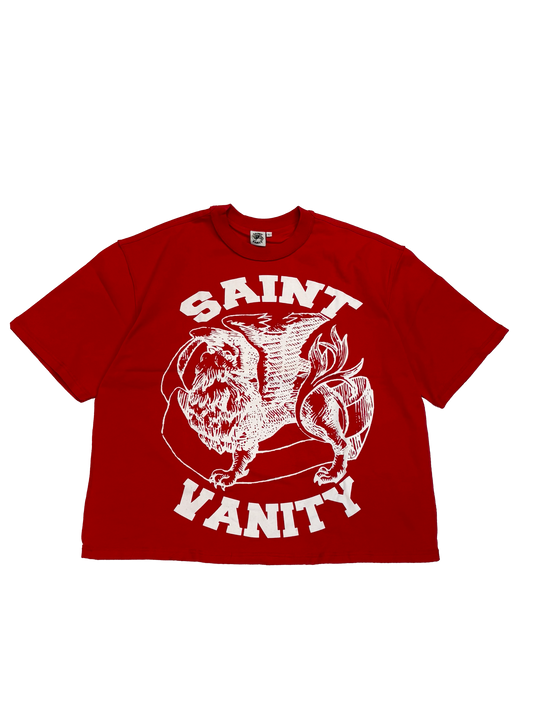 Red & White Griffin Tee