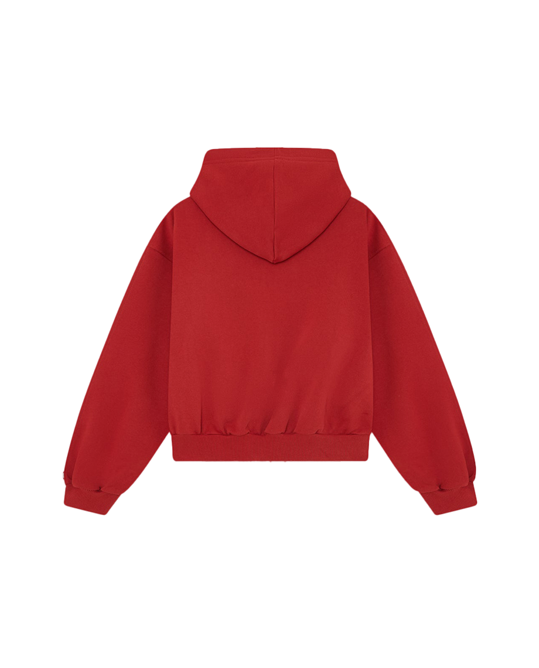 Logo Red Zipped Hoodie