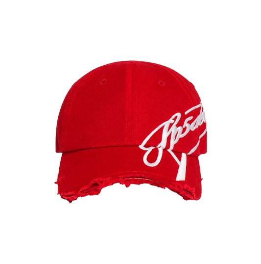 SP5 Cursive Hat - Red