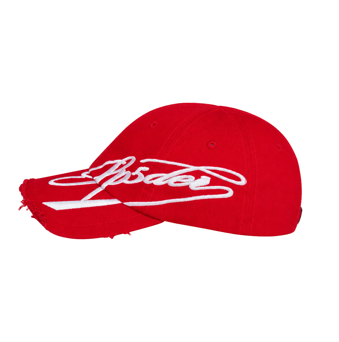 SP5 Cursive Hat - Red
