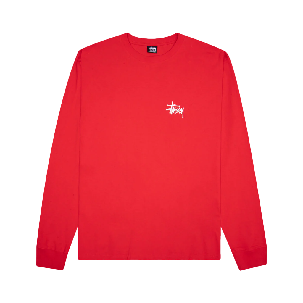Basic Red LS TEE Pigment Dye Longsleeve