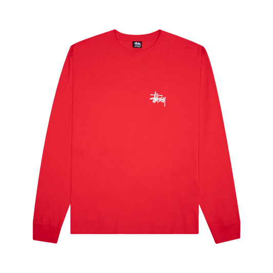 Basic Red LS TEE Pigment Dye Longsleeve