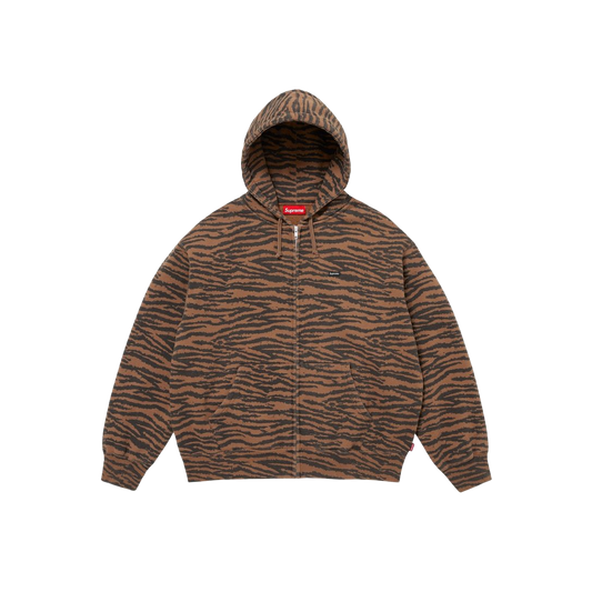 Small Box Zip Up Hooded Sweatshirt