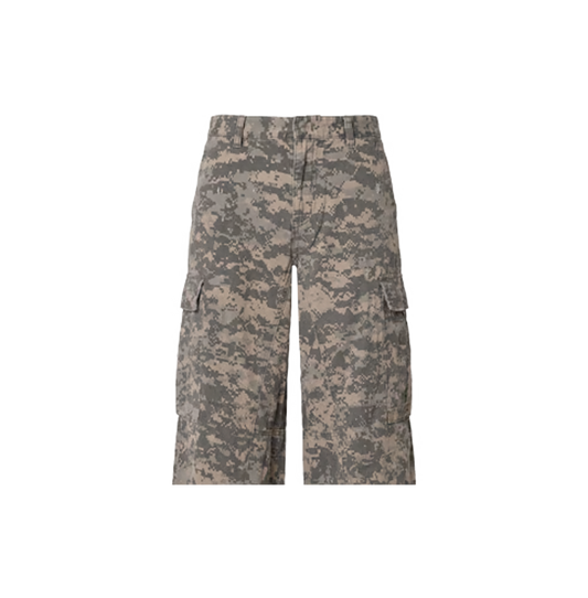 Extra Long Cargo Shorts - Digi Camo 